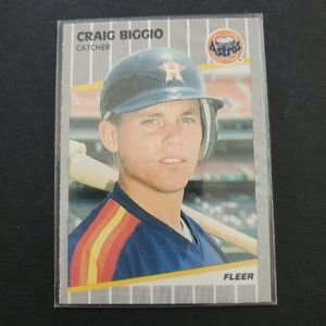 1989 Fleer Craig Biggio Rookie Card (RC) # 353